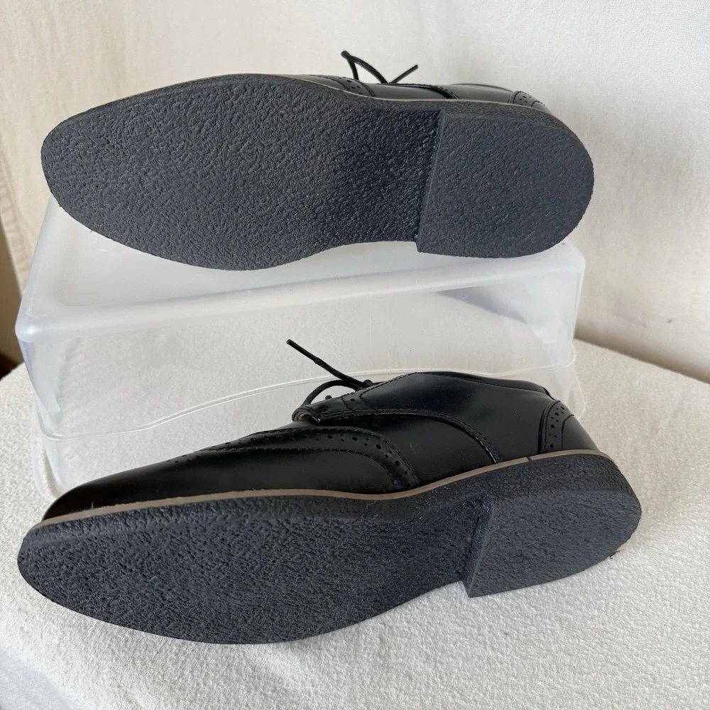 Deer Stags Joel Black Wing Tips‎ 6M Comfort